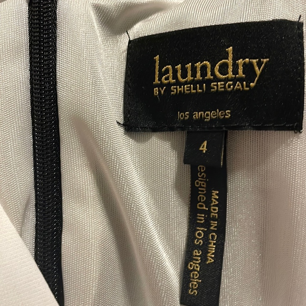Laundry black and white dress size 4